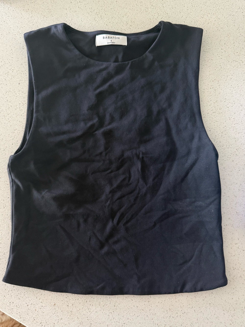 Babaton contour cropped muscle tank